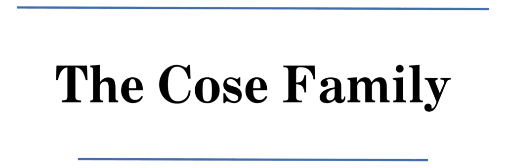 Sponsor the Cose Family.