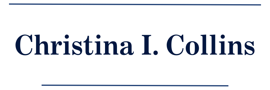 Logo for Christina I. Collins