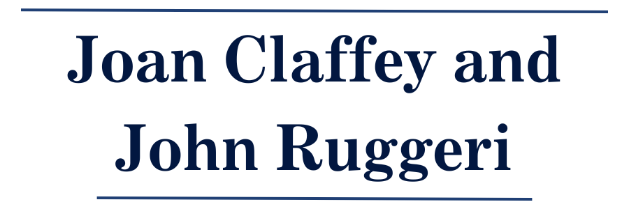Logo that reads Joan Claffey and John Ruggeri