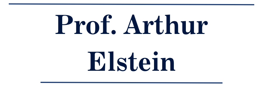 Text that read Professor Arthur Elstein
