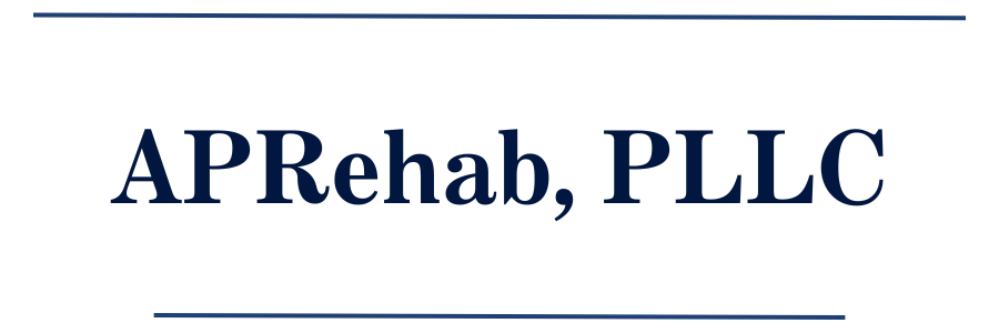 Logo that reads APRehab, PLLC