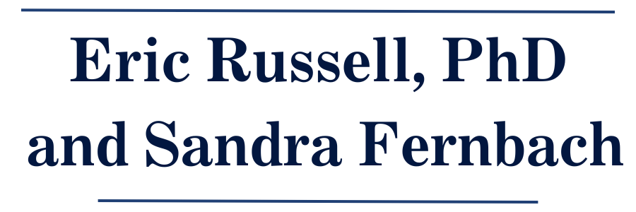 Logo that reads Eric Russell, PhD and Sandra Fernbach